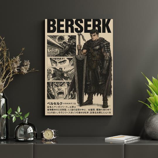 Berserk Manga Poster: Guts, Griffith, Anime Wall Art (Digital Download