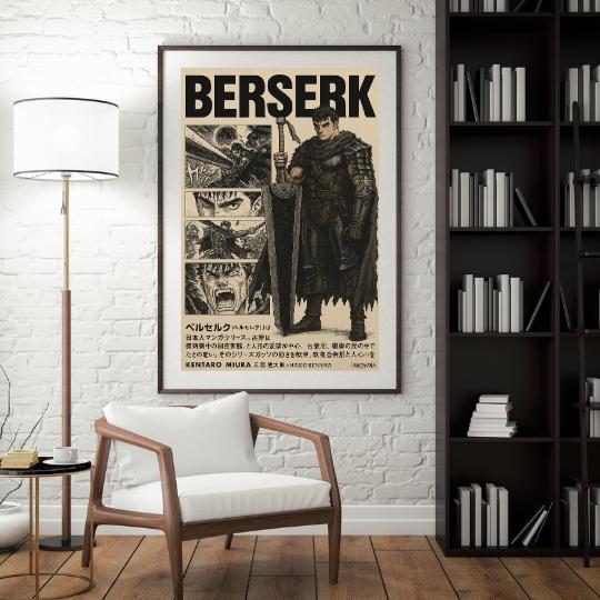 Berserk Manga Poster: Guts, Griffith, Anime Wall Art (Digital Download