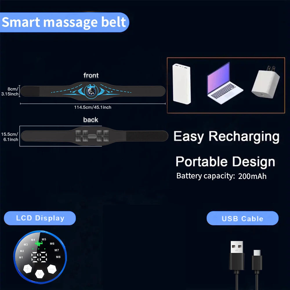 Abdominal Electronic Muscle Simulator EMS 8 professional how to charge
