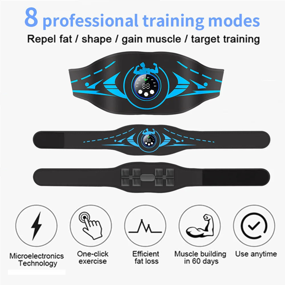 Abdominal Electronic Muscle Simulator EMS 8 professional training modes