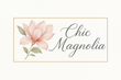 add some colors to logo and make chic magnolia text more aesthetically written