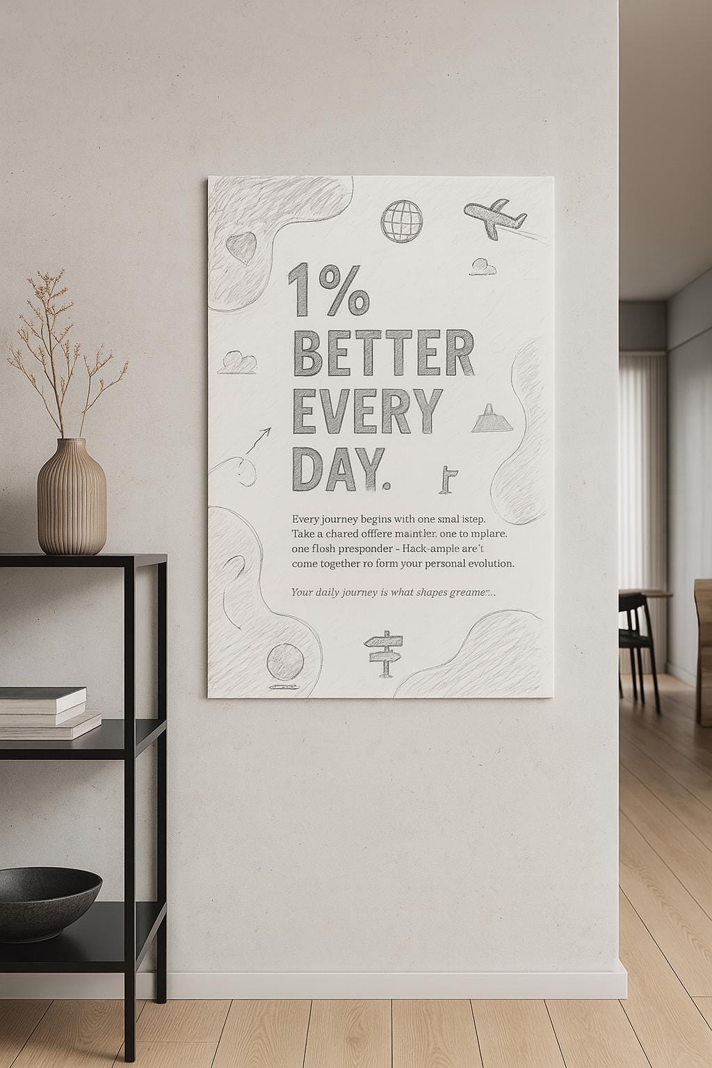 1% Better,office decor,modern artdigital download,printable wall art,quote decor print,motivational quotes,office decor print,home office